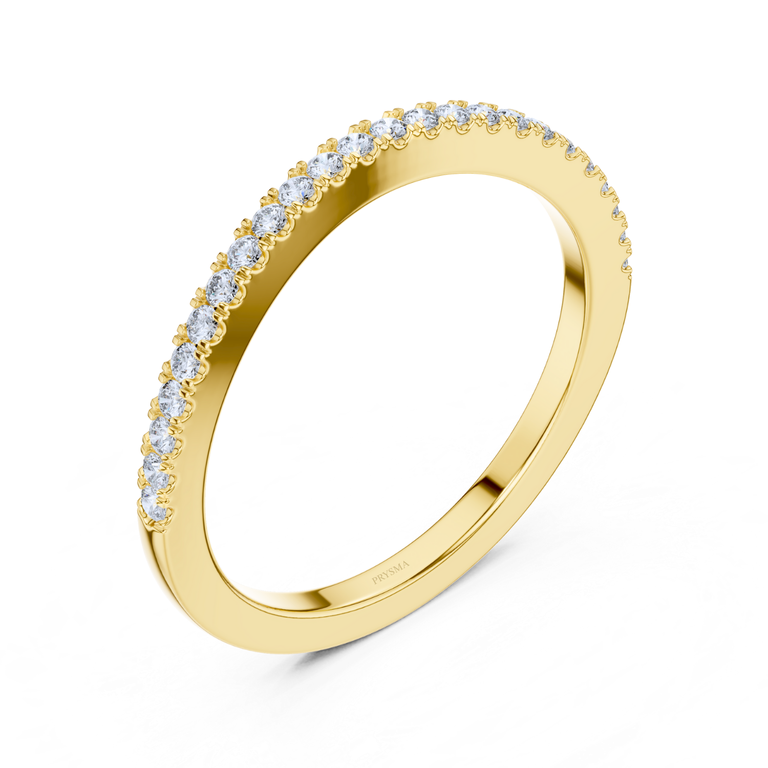 Elegant Diamond Pave Eternity Band
