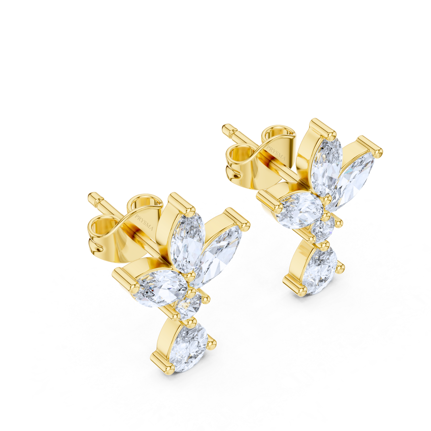 Floral Majesty Diamond Earrings