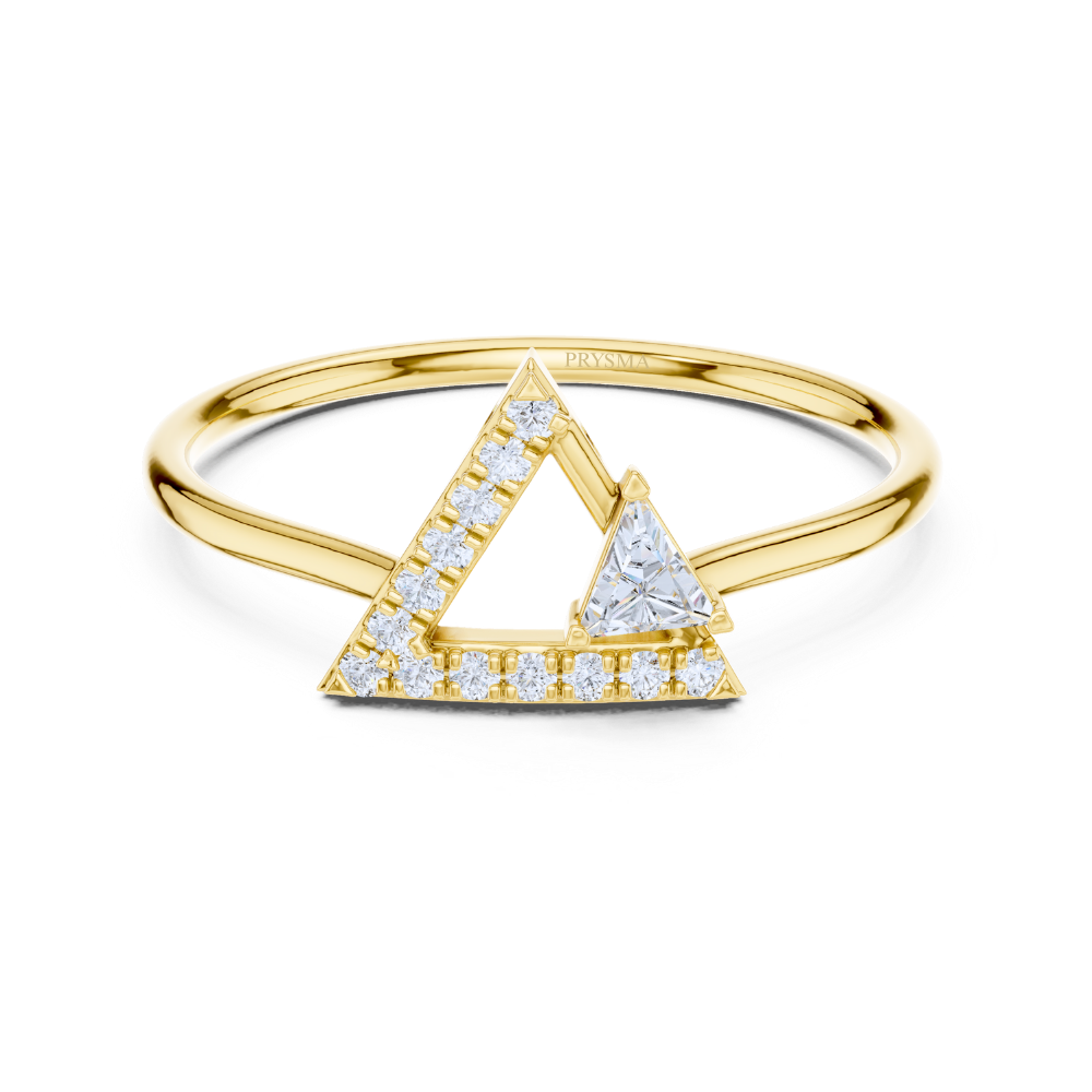 GeoLuxe Triangle Ring