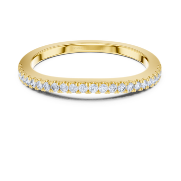 Elegant Diamond Pave Eternity Band