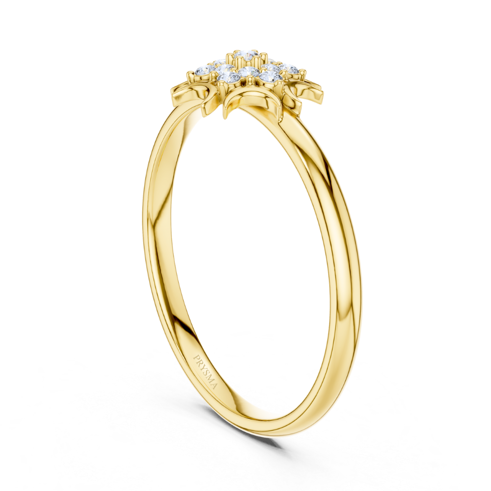 Starburst Cluster Diamond Ring