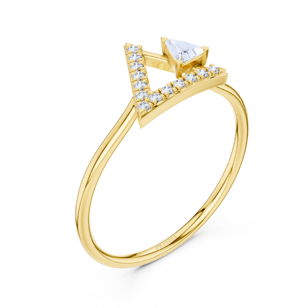 GeoLuxe Triangle Ring