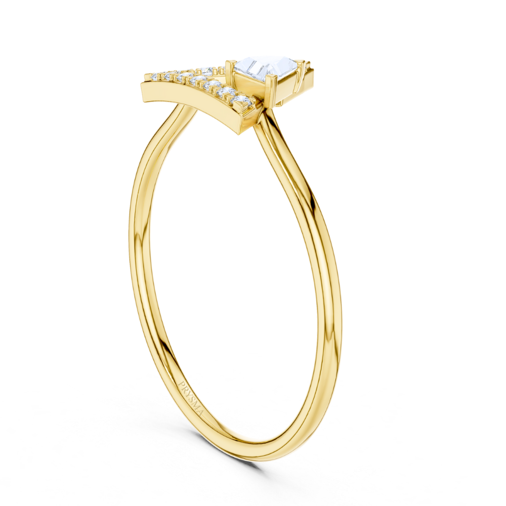 GeoLuxe Triangle Ring