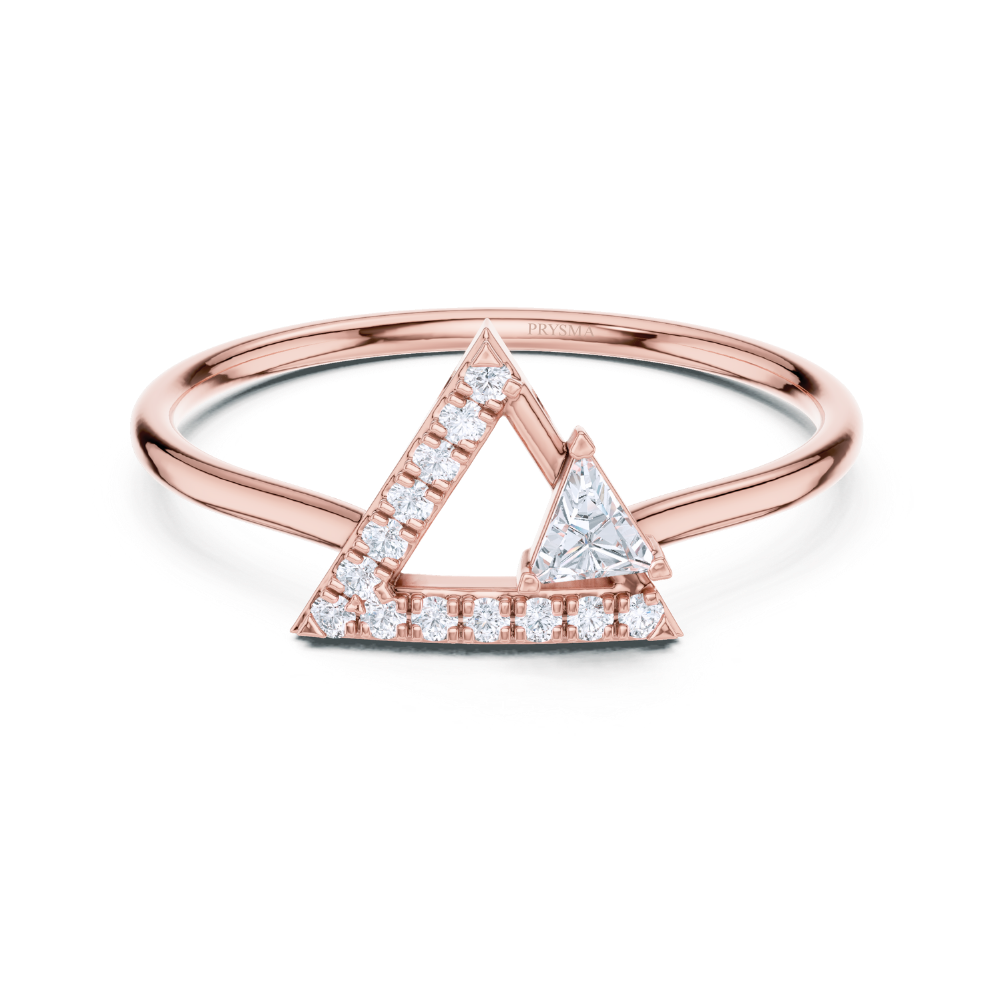 GeoLuxe Triangle Ring