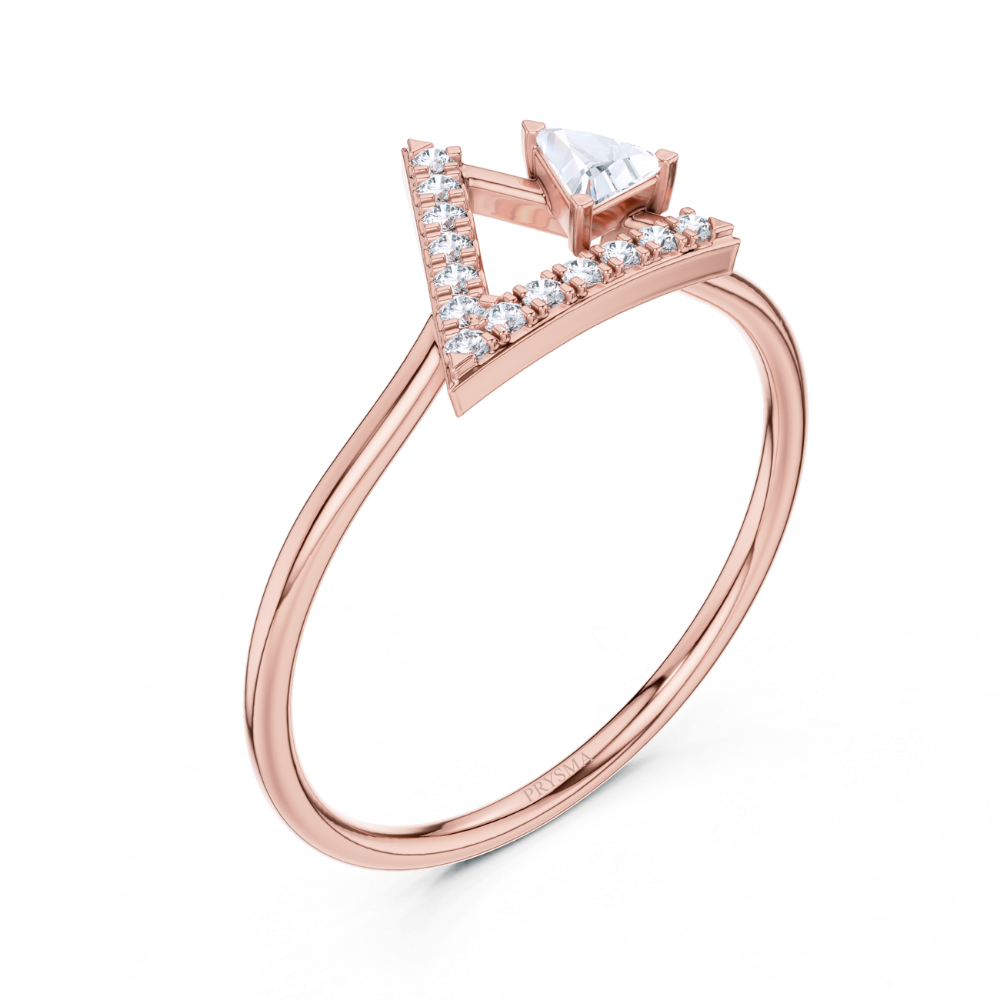 GeoLuxe Triangle Ring