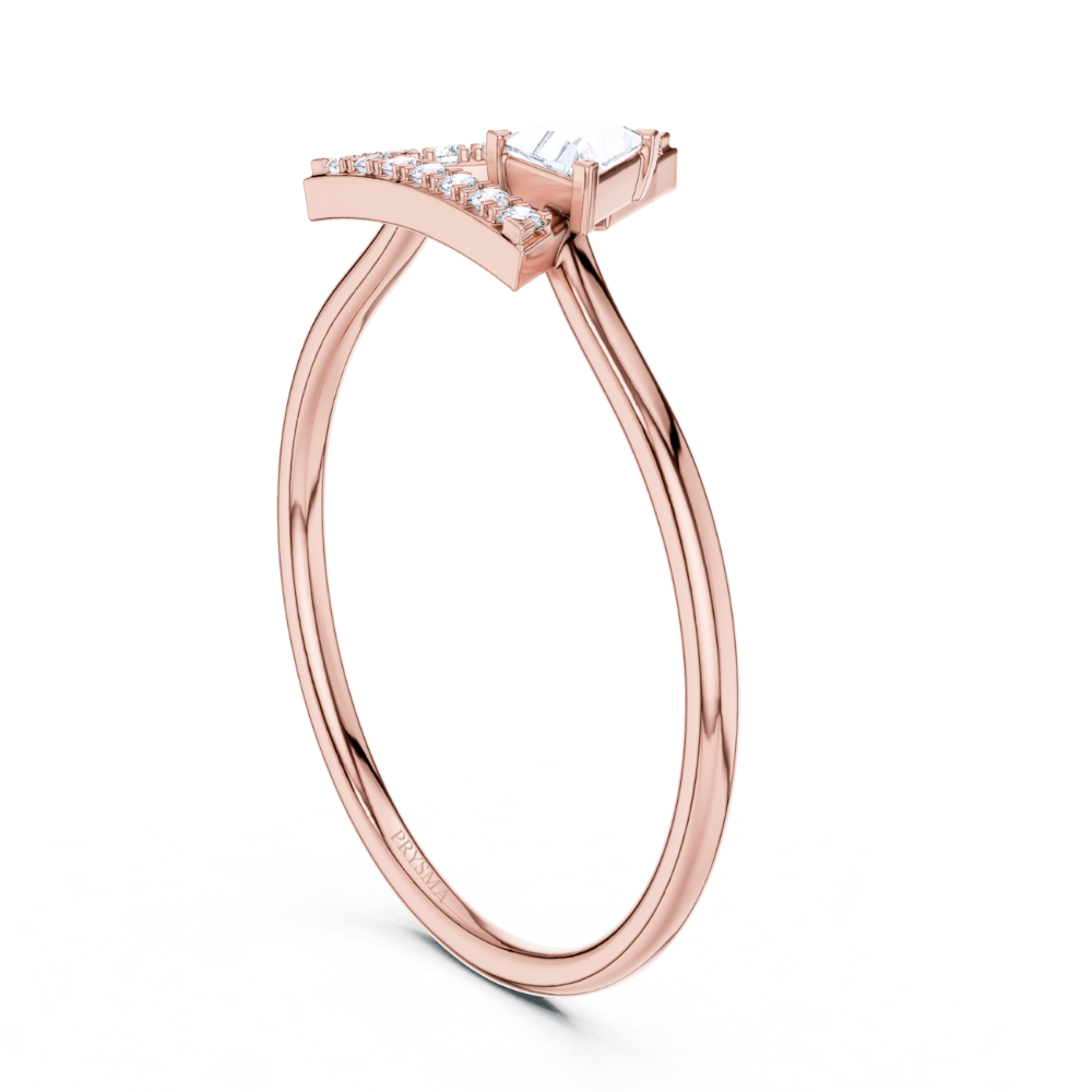 GeoLuxe Triangle Ring