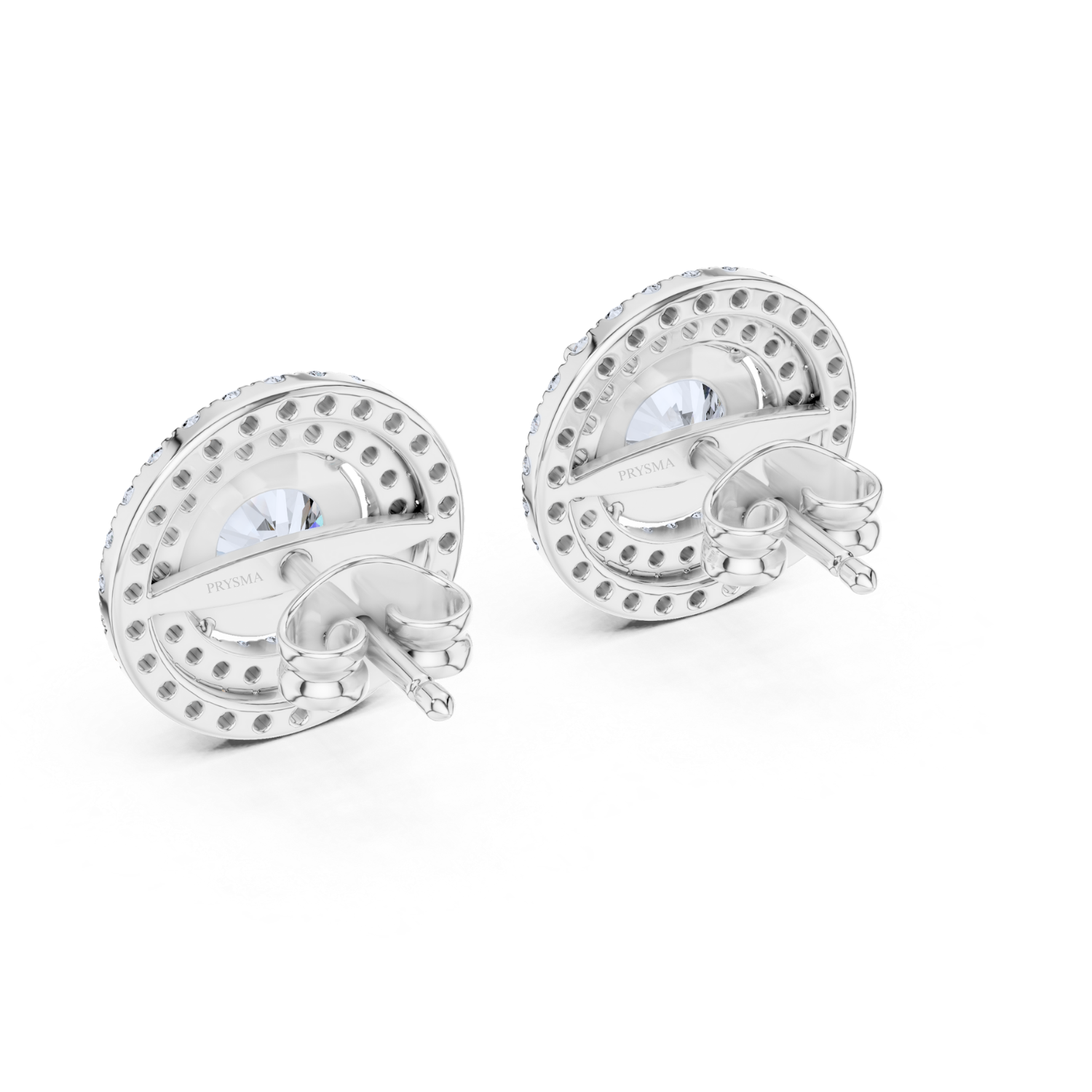 Eternal Brilliance Double Halo Diamond Studs