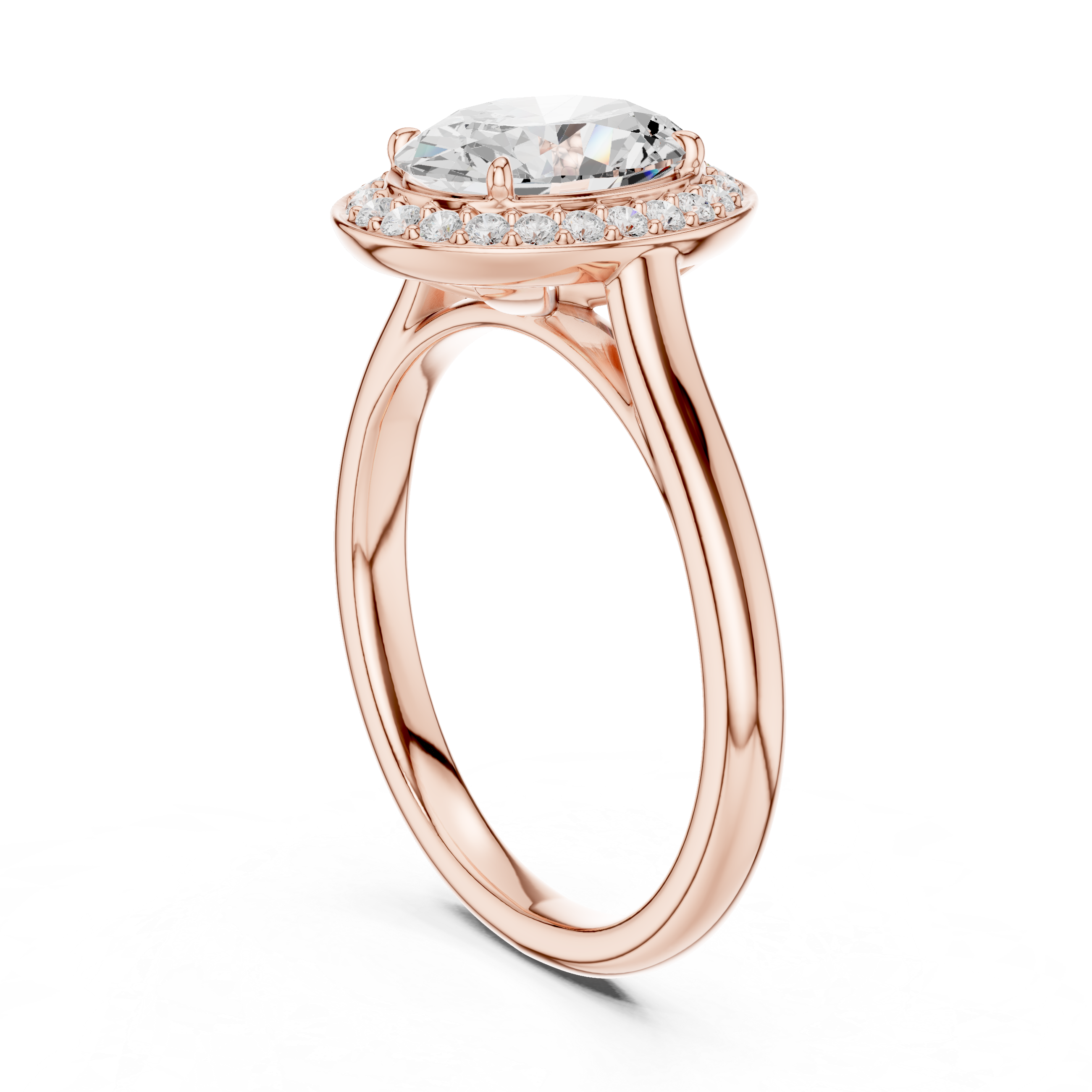 Oval Halo Ring