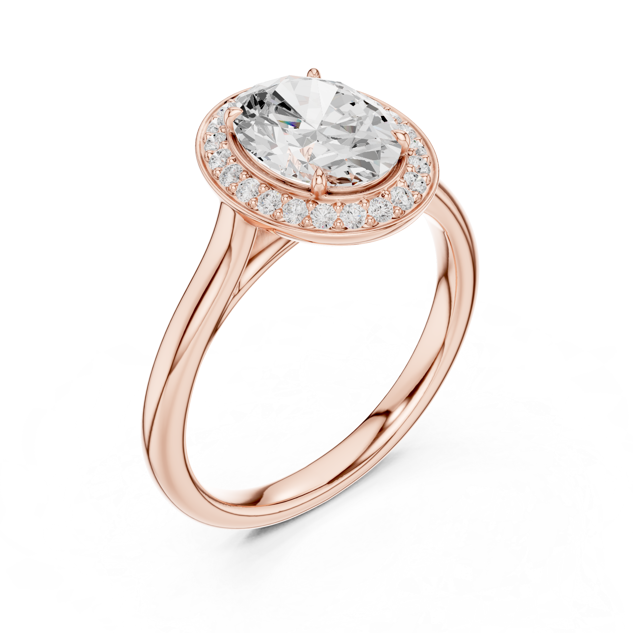 Oval Halo Ring