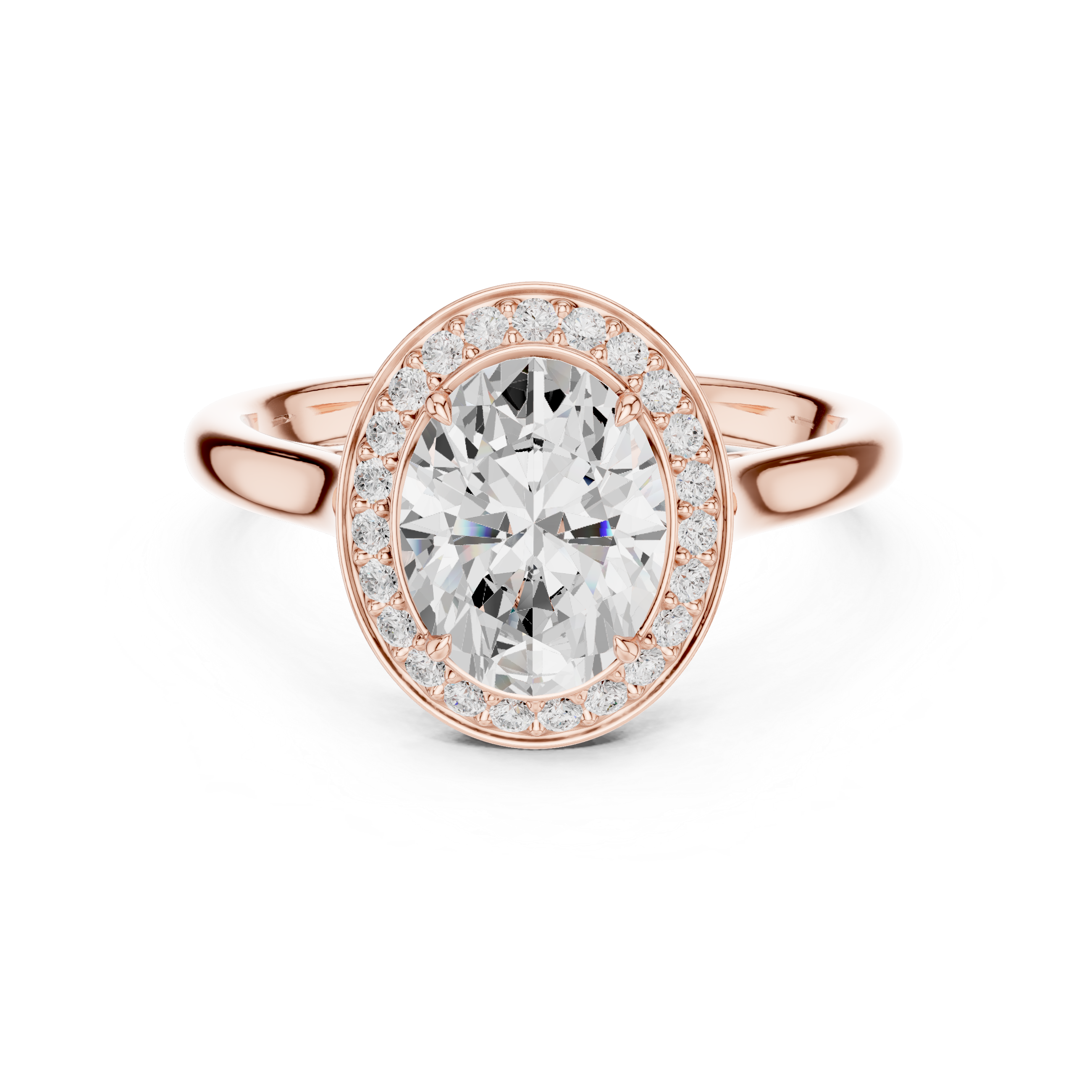 Oval Halo Ring