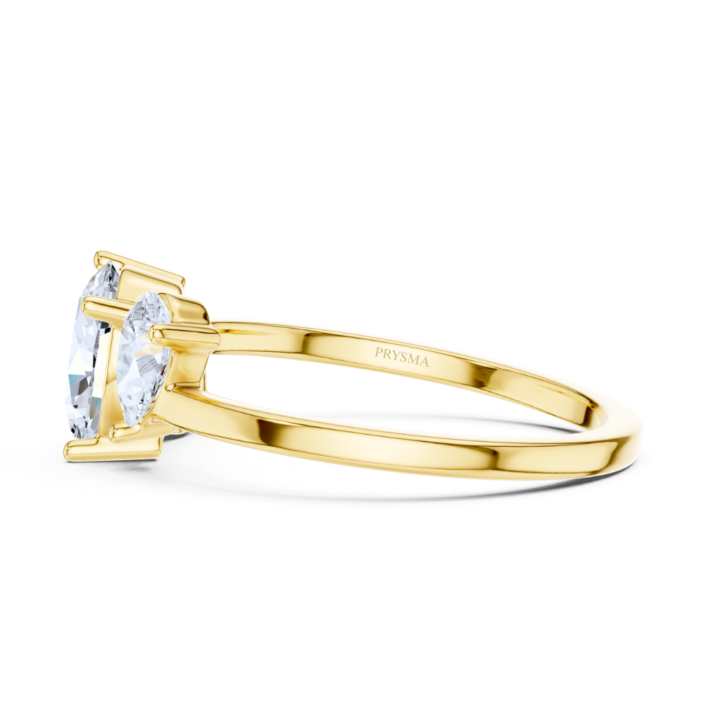 Oval Harmony Trio Ring