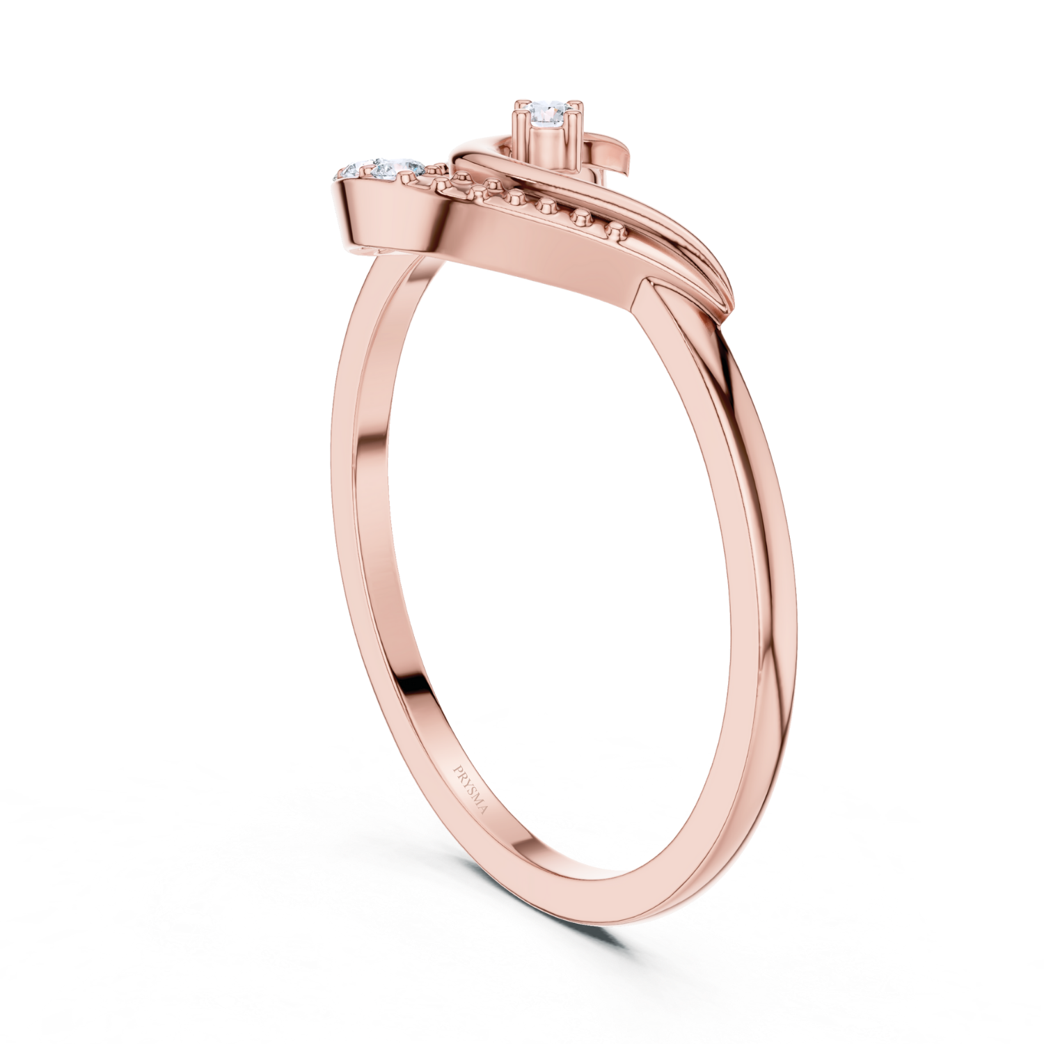 Elegant Twist Solitaire Diamond Ring