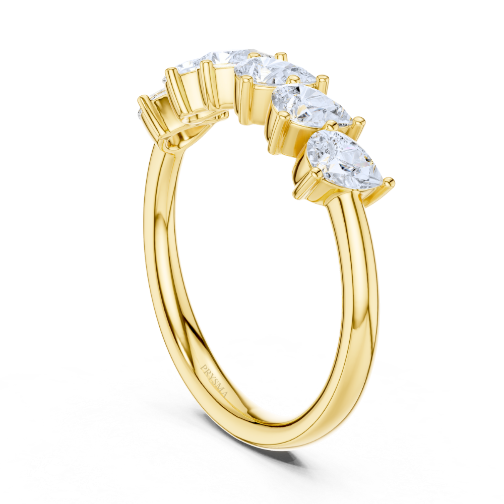 Pear Brilliance Anniversary Ring