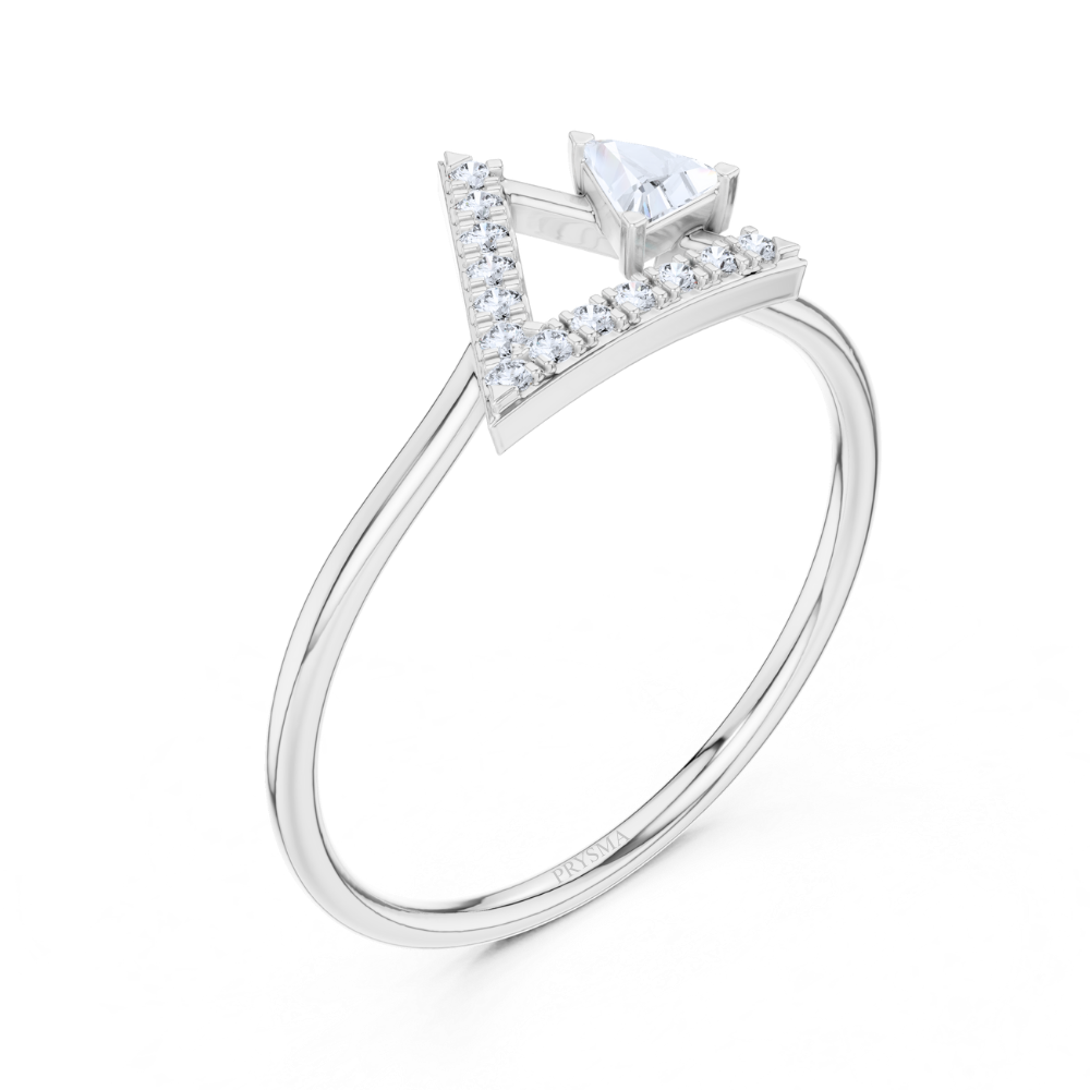 GeoLuxe Triangle Ring
