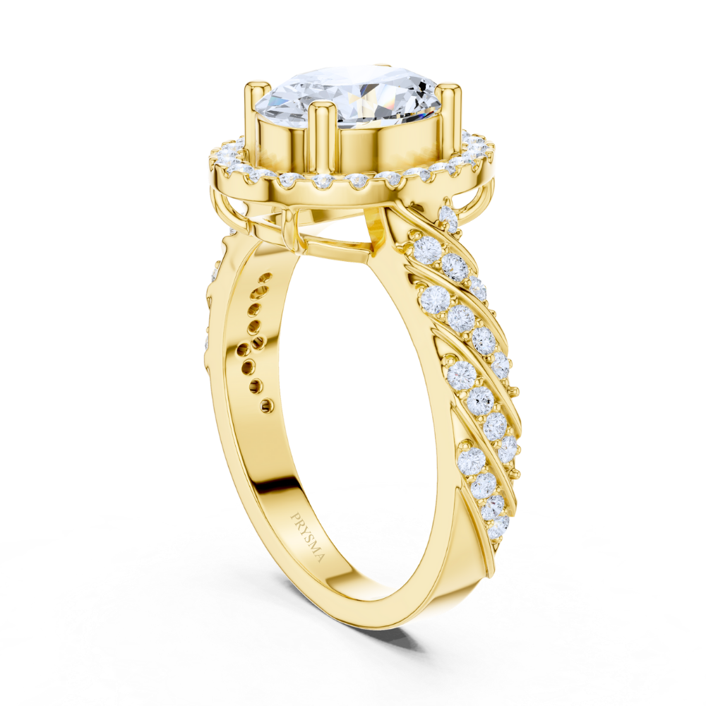 Majestic Oval Halo Ring