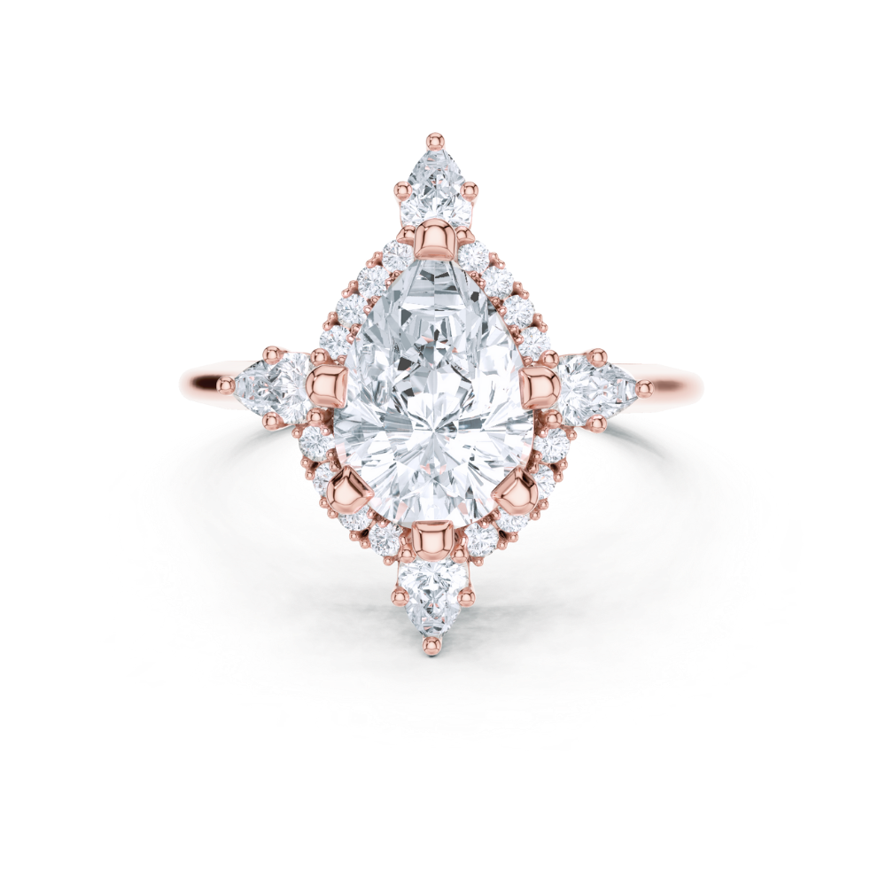 Imperial Teardrop Crown Ring