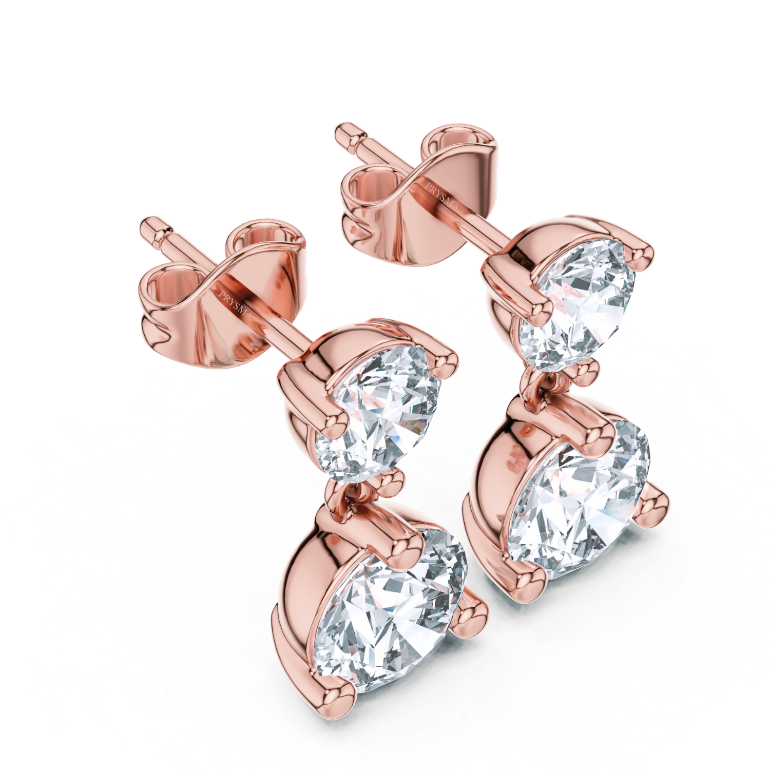 Timeless Elegance Two-Stone Drop Earrings
