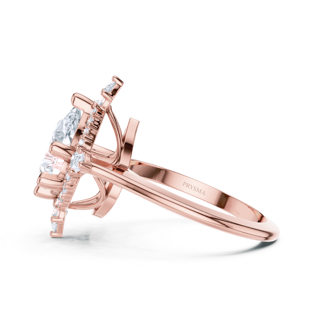 Imperial Teardrop Crown Ring