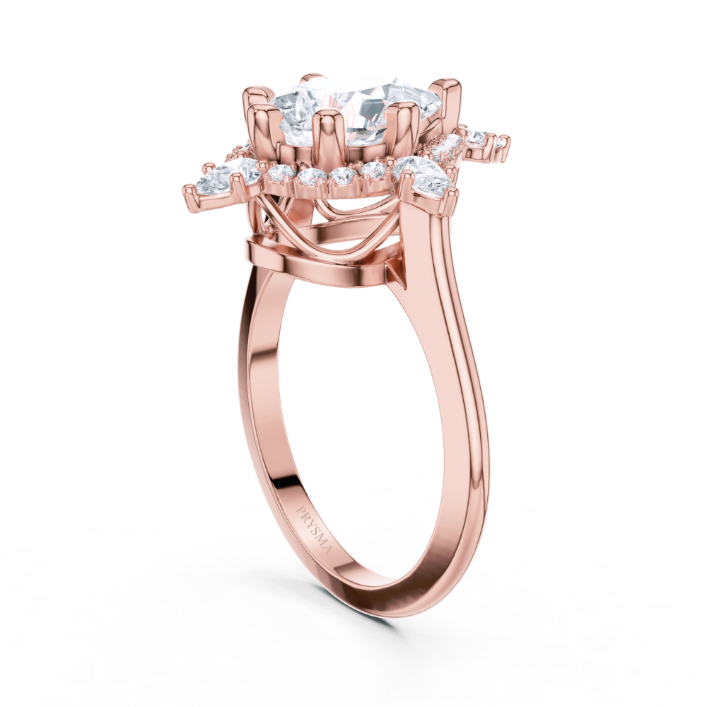Imperial Teardrop Crown Ring