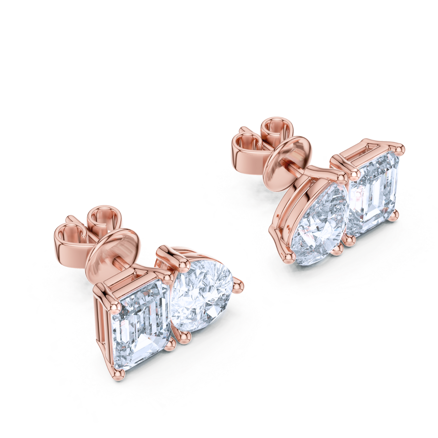 Radiant Harmony Diamond Studs