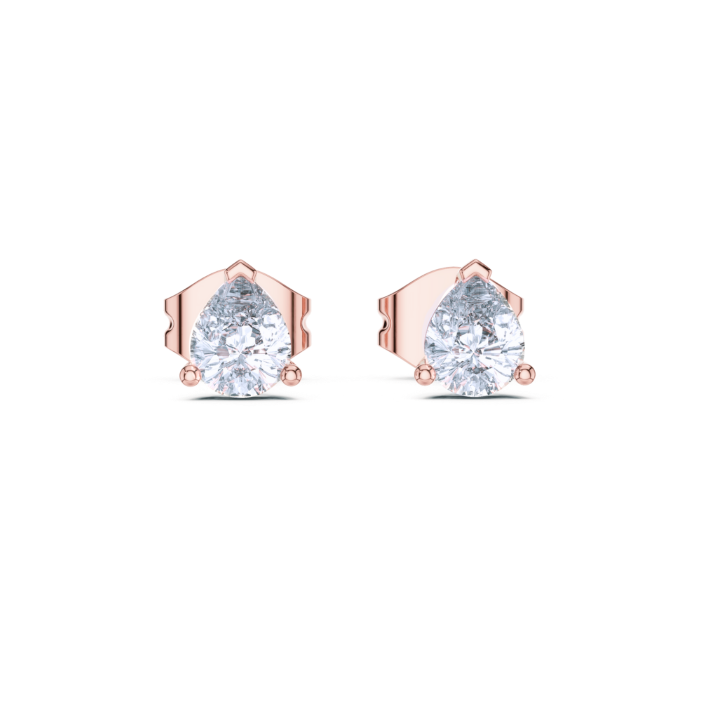 Minimal Teardrop-Inspired Stud Earrings