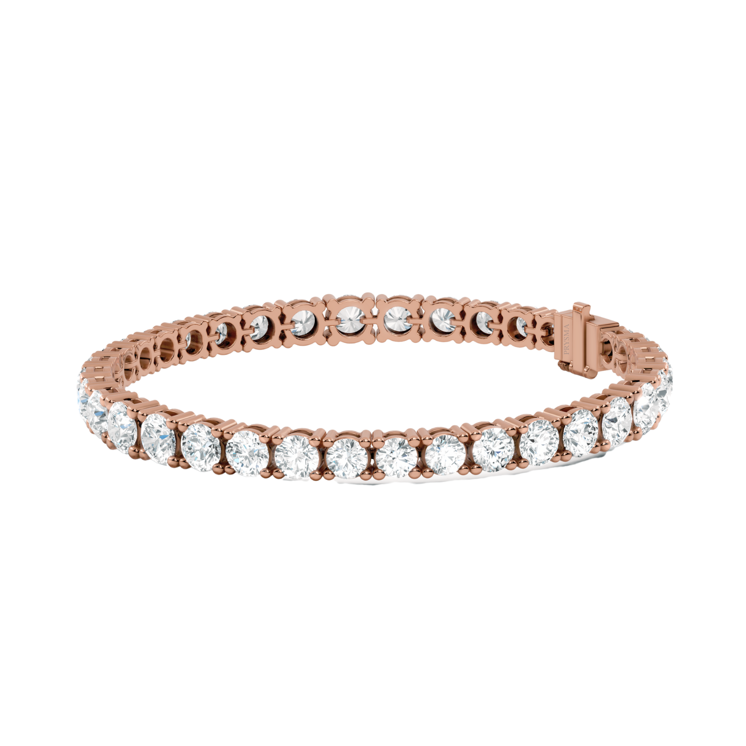 Classic Round-Cut Diamond Tennis Bracelet