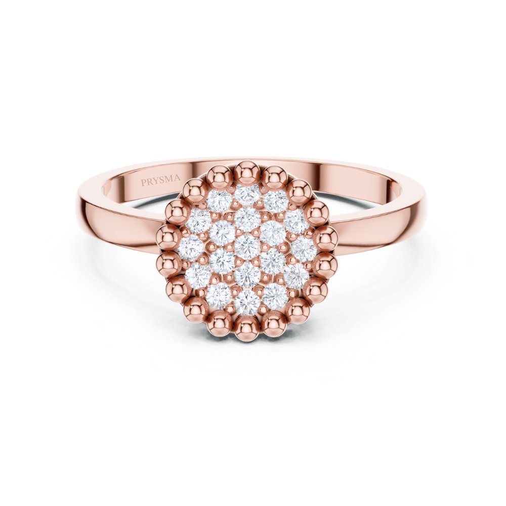Radiant Bloom Cluster Ring