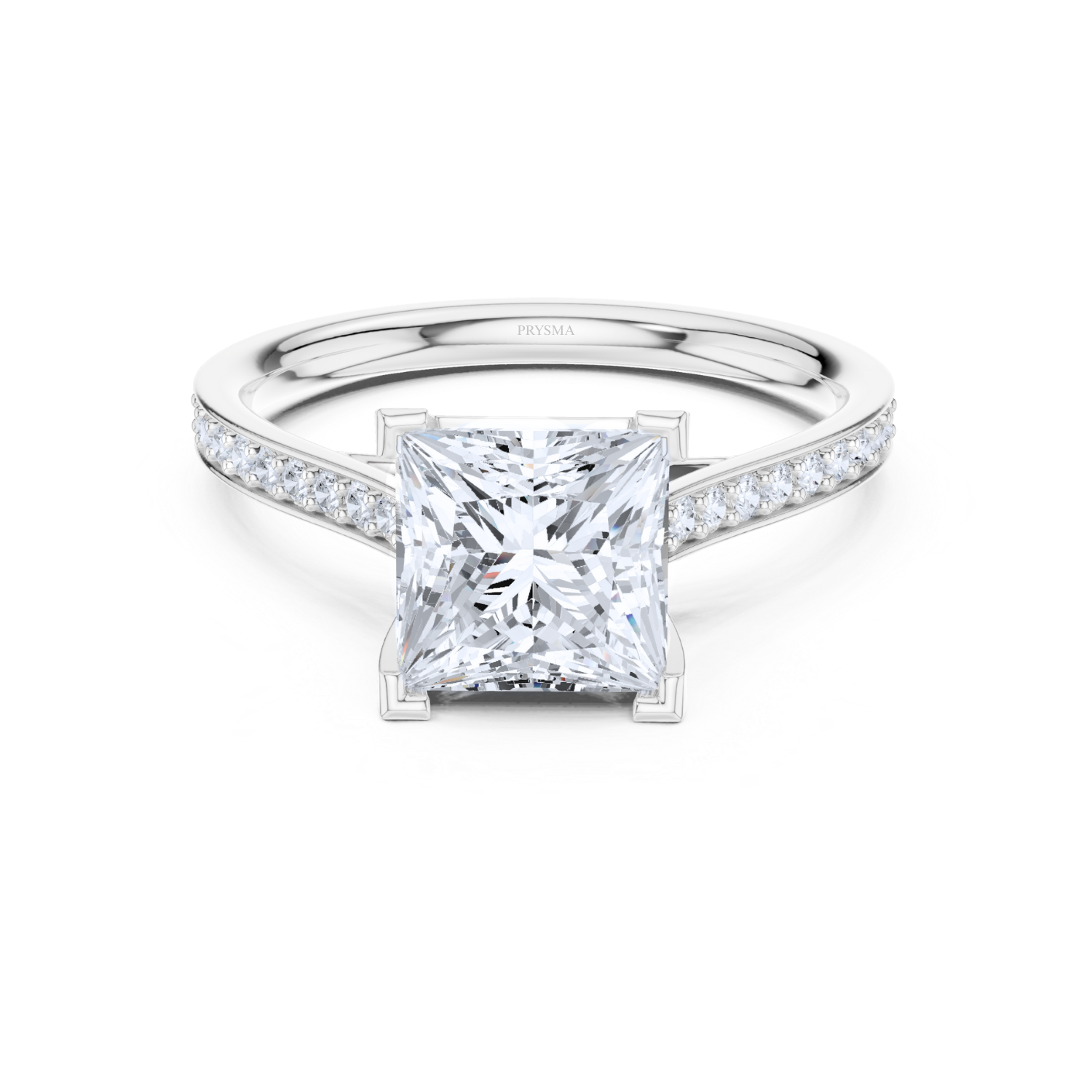 Elegant Princess Cut Diamond Ring
