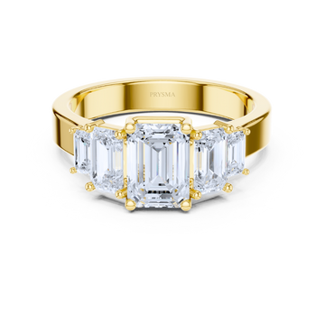 Grand Emerald-Cut Five Stone Ring