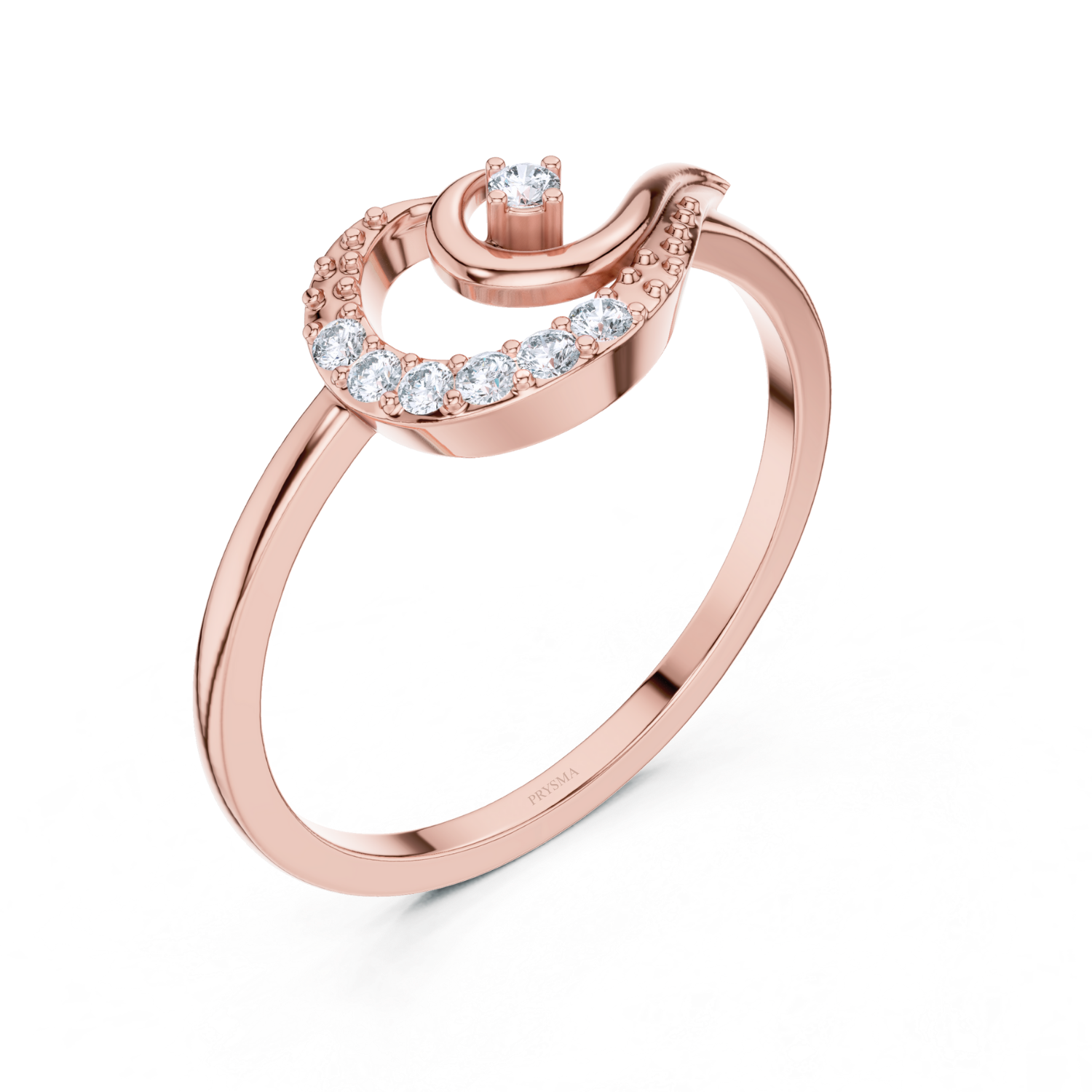 Elegant Twist Solitaire Diamond Ring