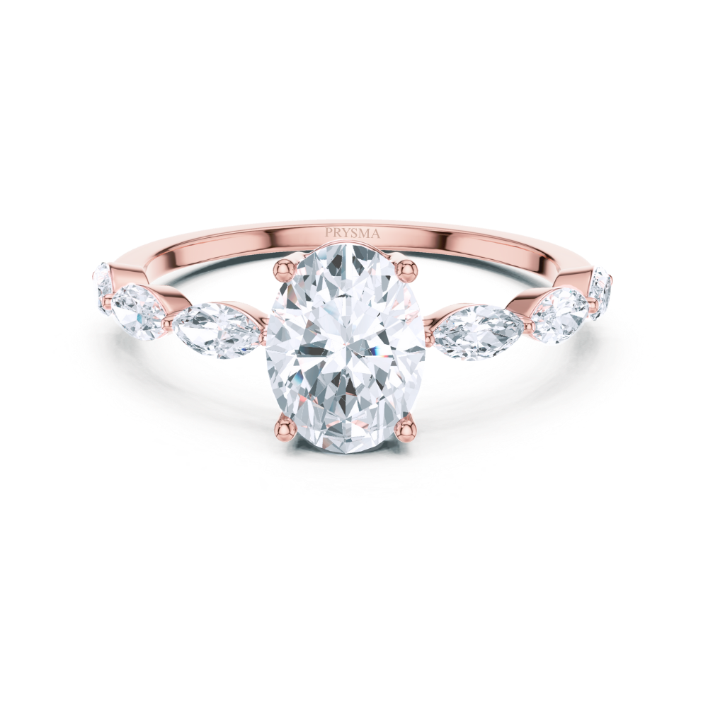 Marquise Whisper Oval Ring