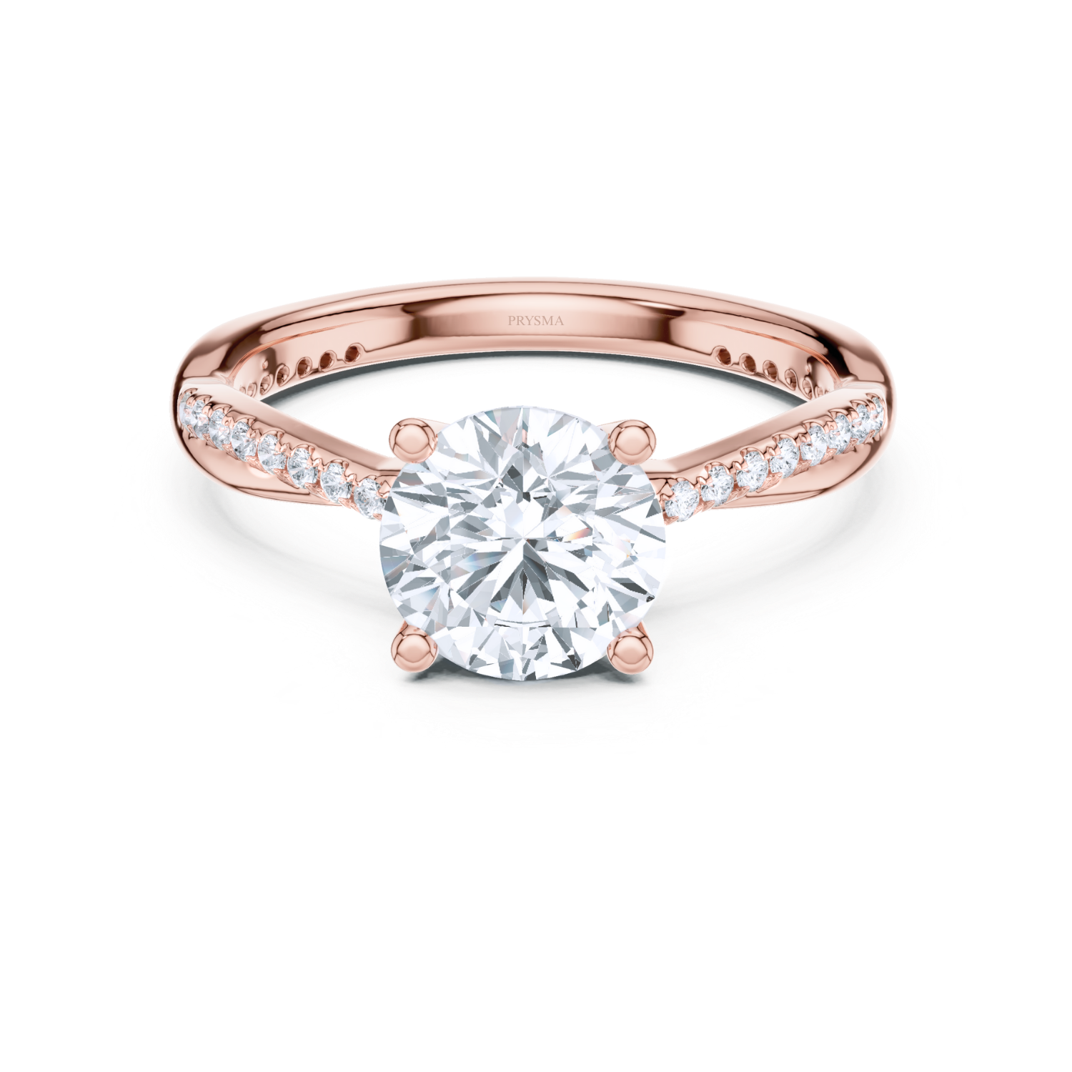 Pave Diamond Twist Ring