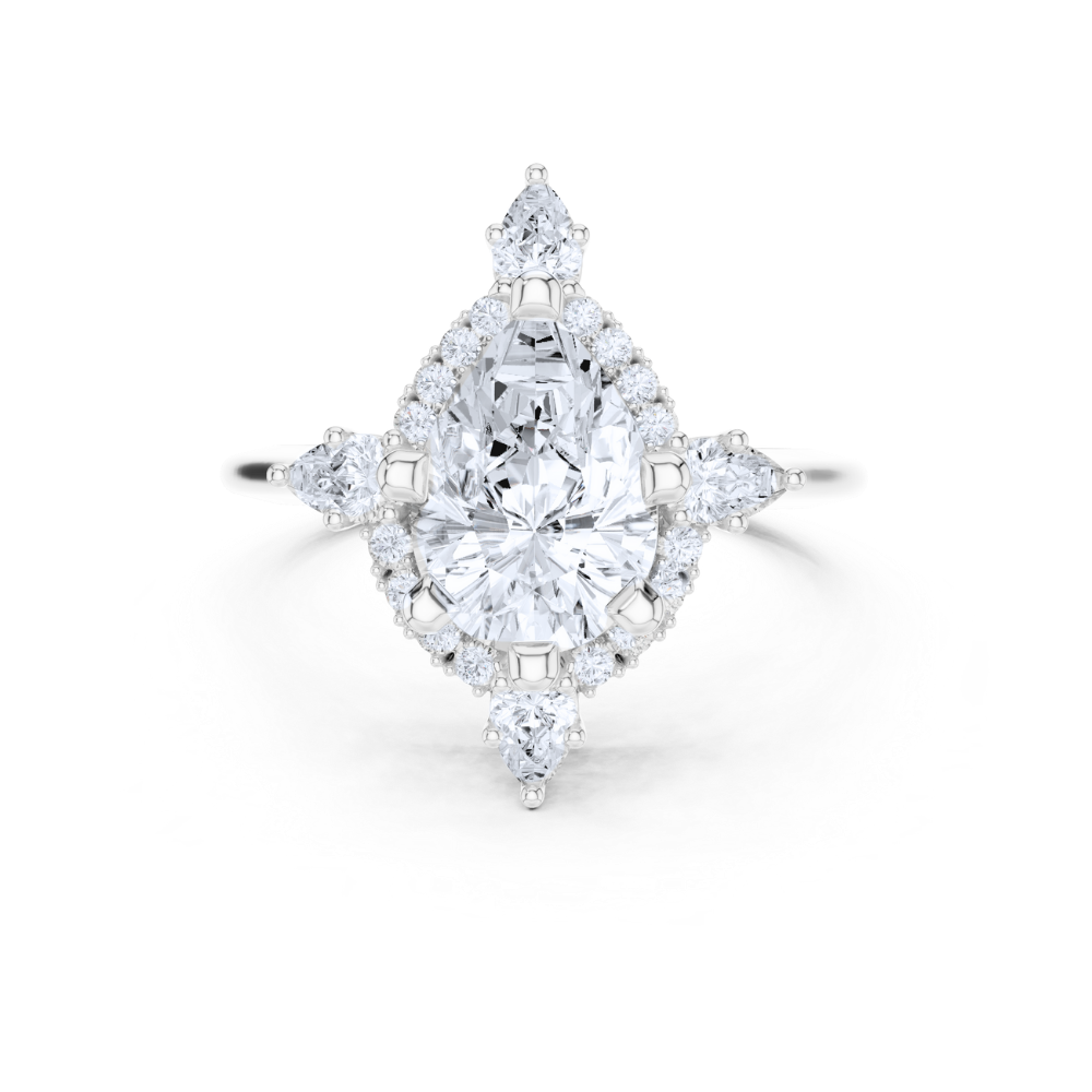 Imperial Teardrop Crown Ring
