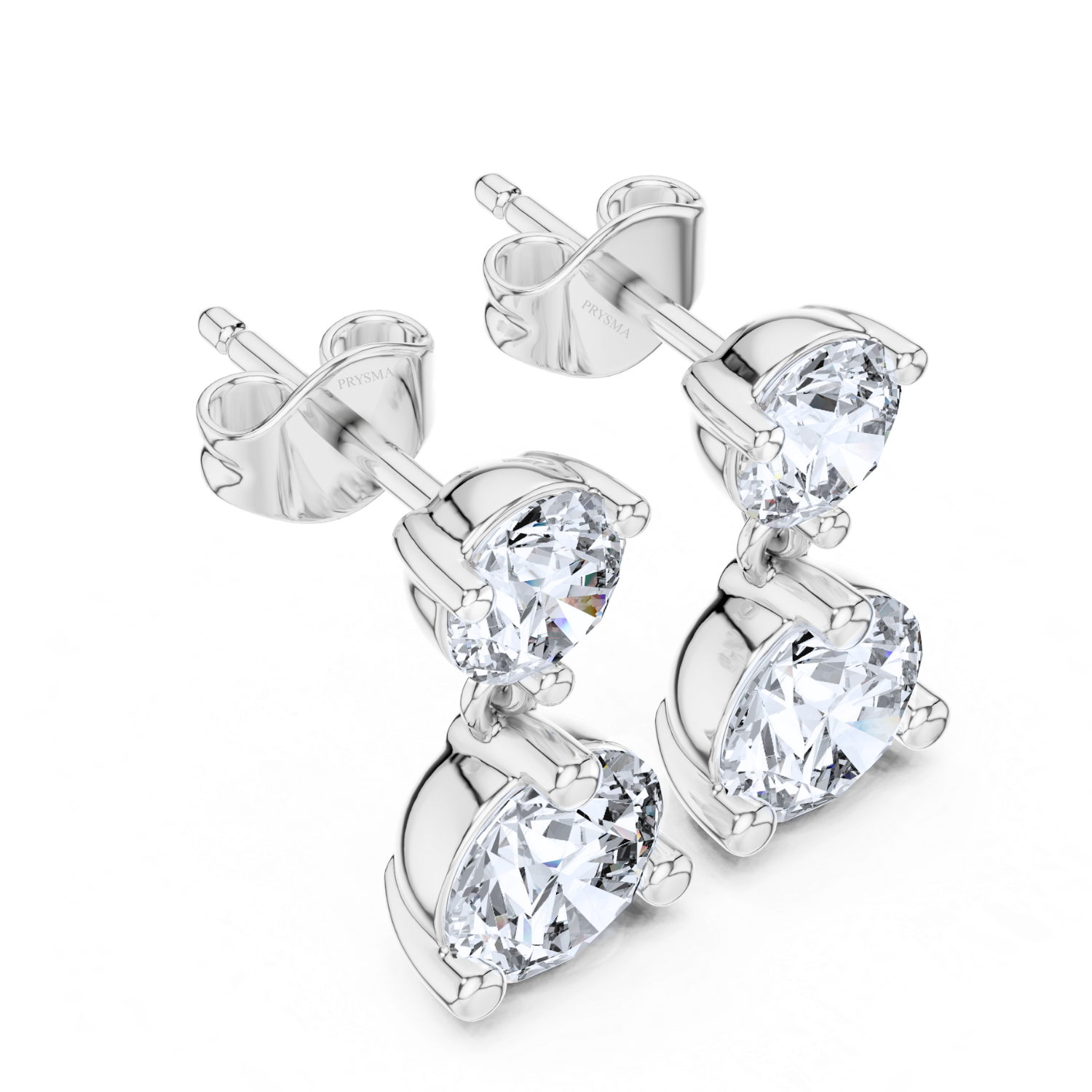 Timeless Elegance Two-Stone Drop Earrings