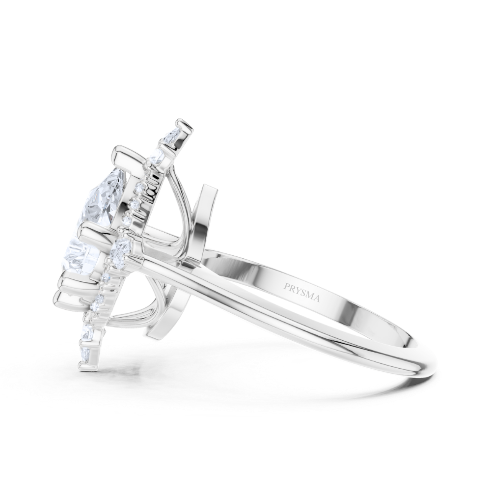 Imperial Teardrop Crown Ring