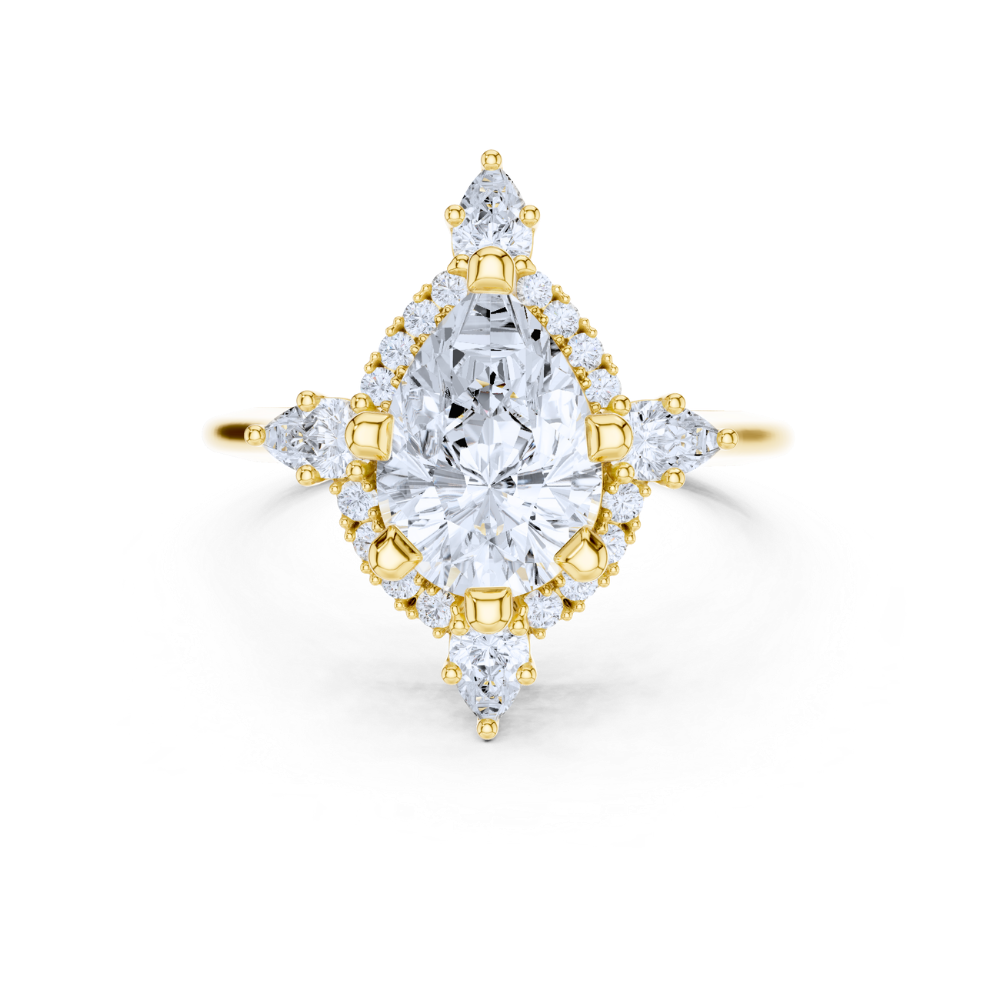 Imperial Teardrop Crown Ring