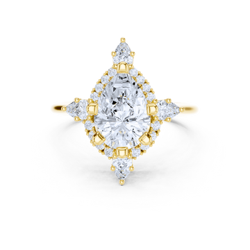 Imperial Teardrop Crown Ring