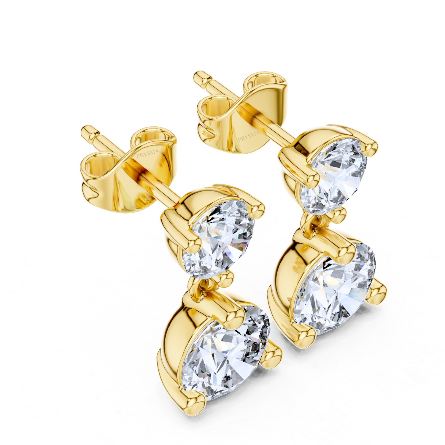 Timeless Elegance Two-Stone Drop Earrings