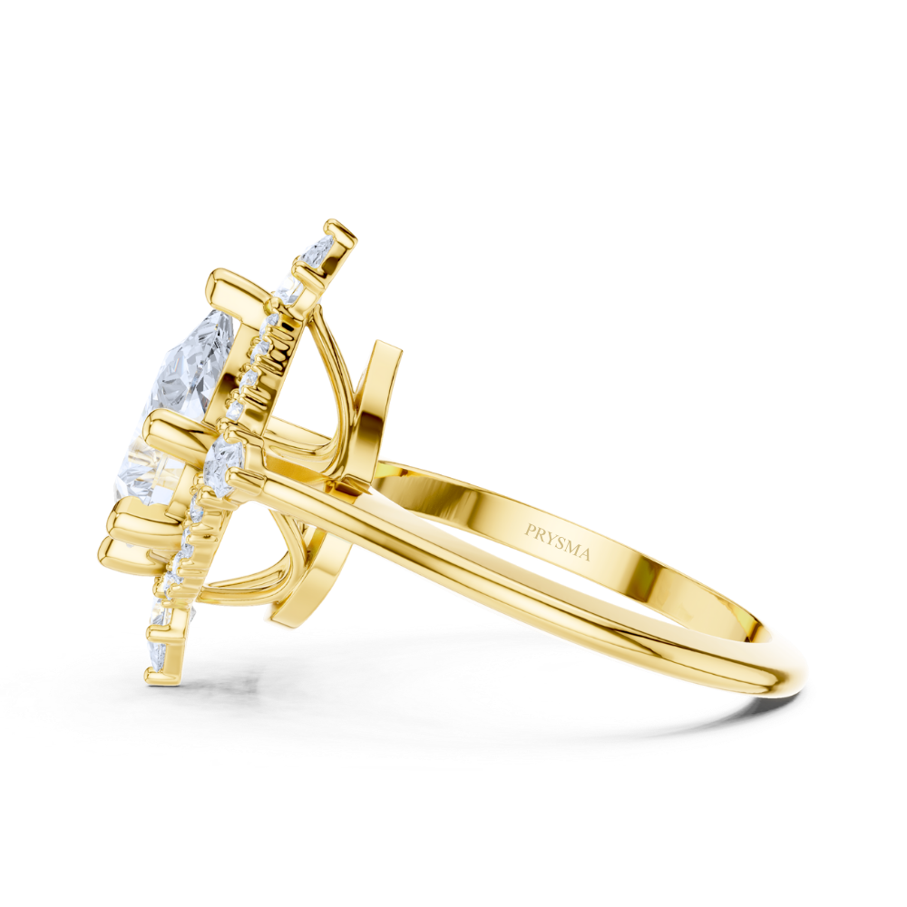 Imperial Teardrop Crown Ring