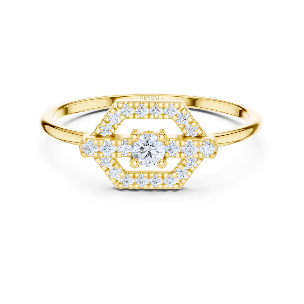HexaLuxe Halo Ring