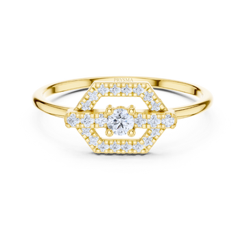 HexaLuxe Halo Ring