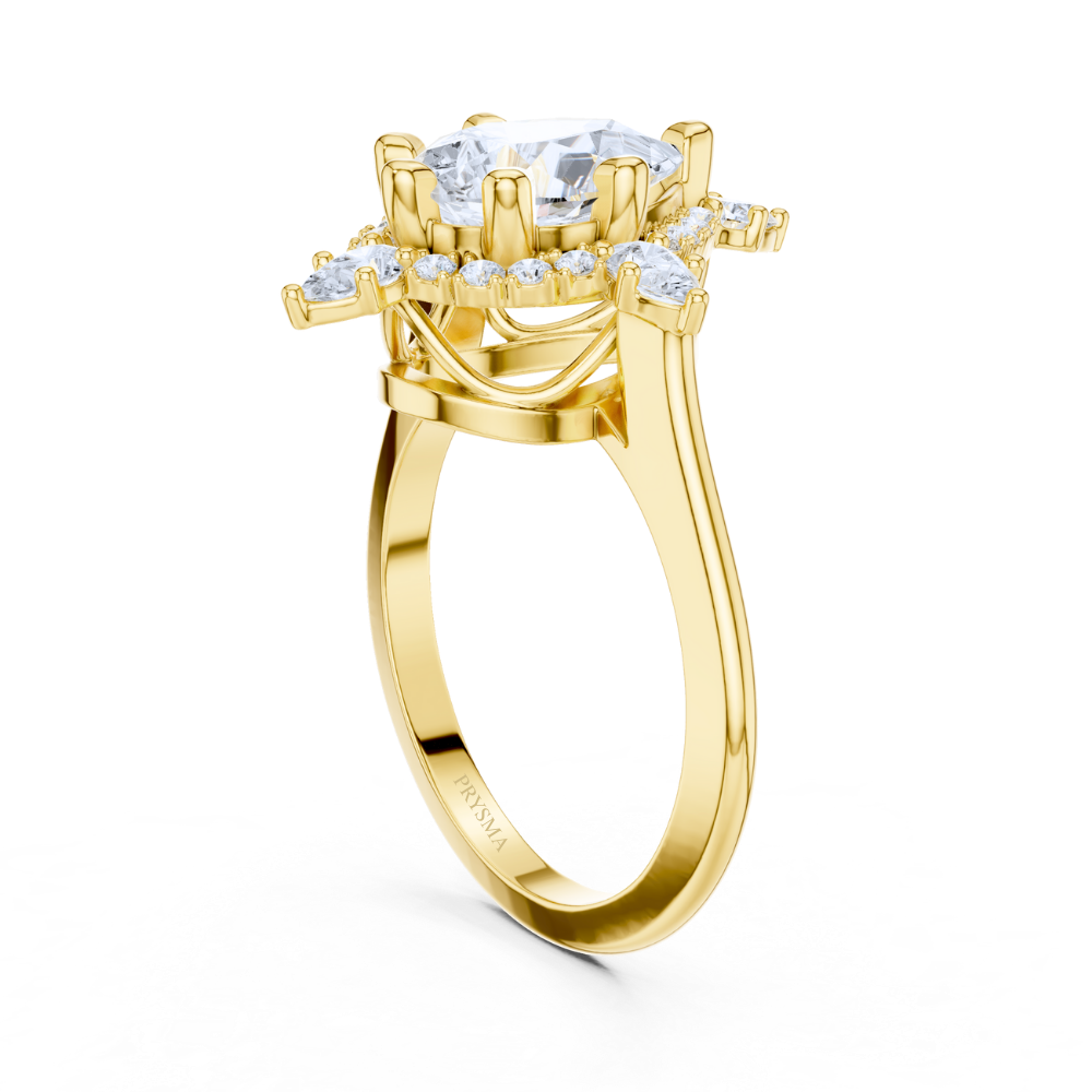 Imperial Teardrop Crown Ring