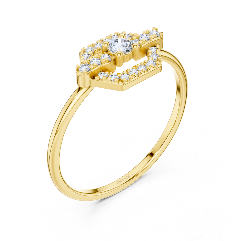 HexaLuxe Halo Ring