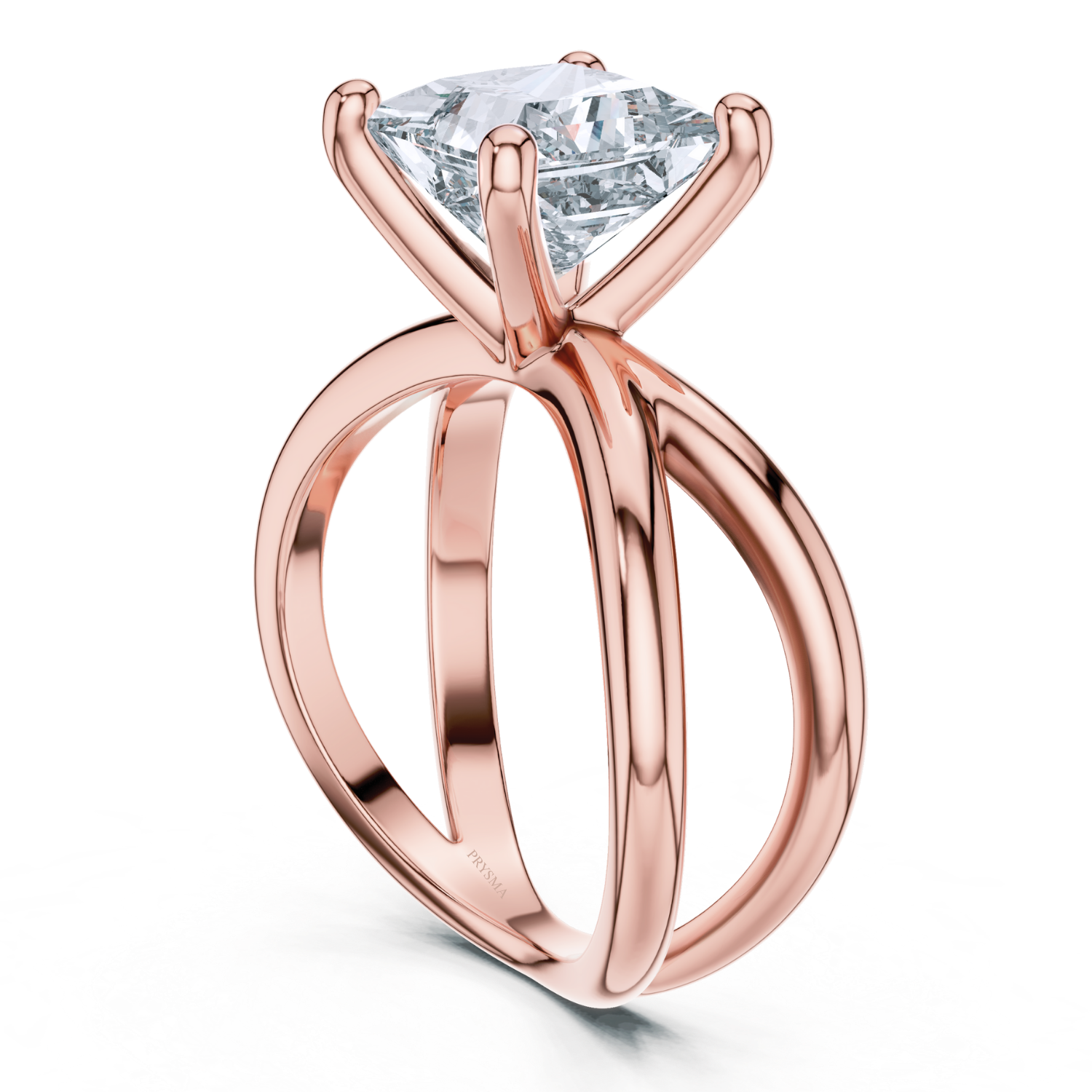 Elegant Split-Shank Solitaire Ring