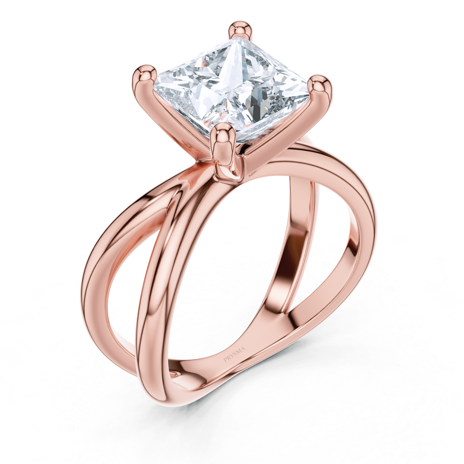 Elegant Split-Shank Solitaire Ring