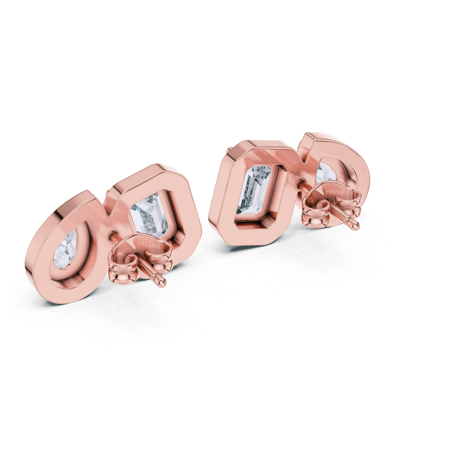 Duo Brilliance Halo Stud Earrings