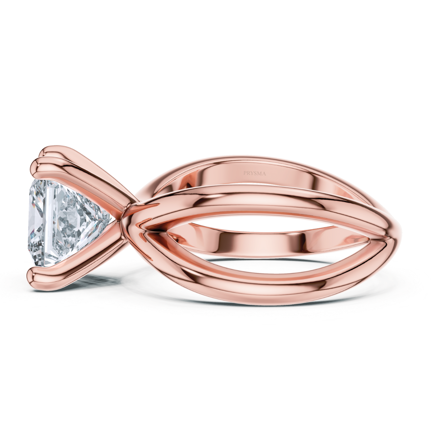 Elegant Split-Shank Solitaire Ring