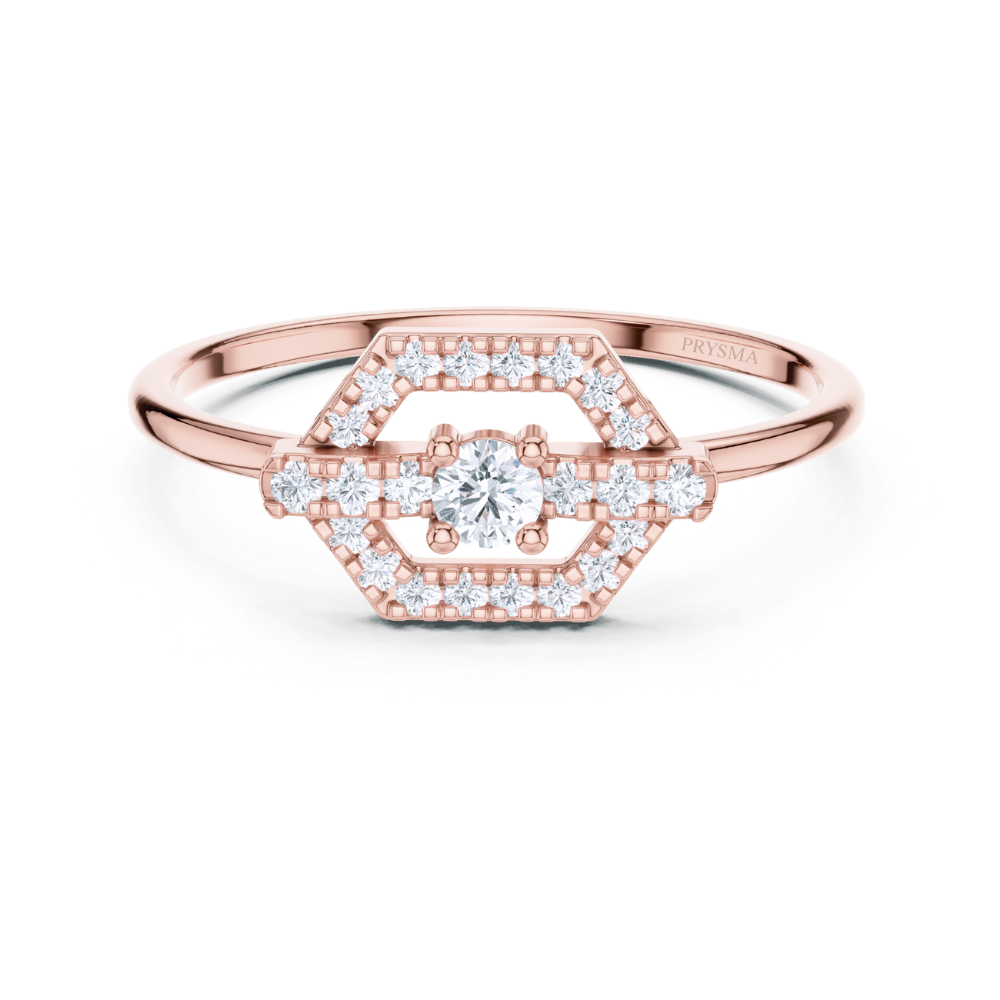 HexaLuxe Halo Ring