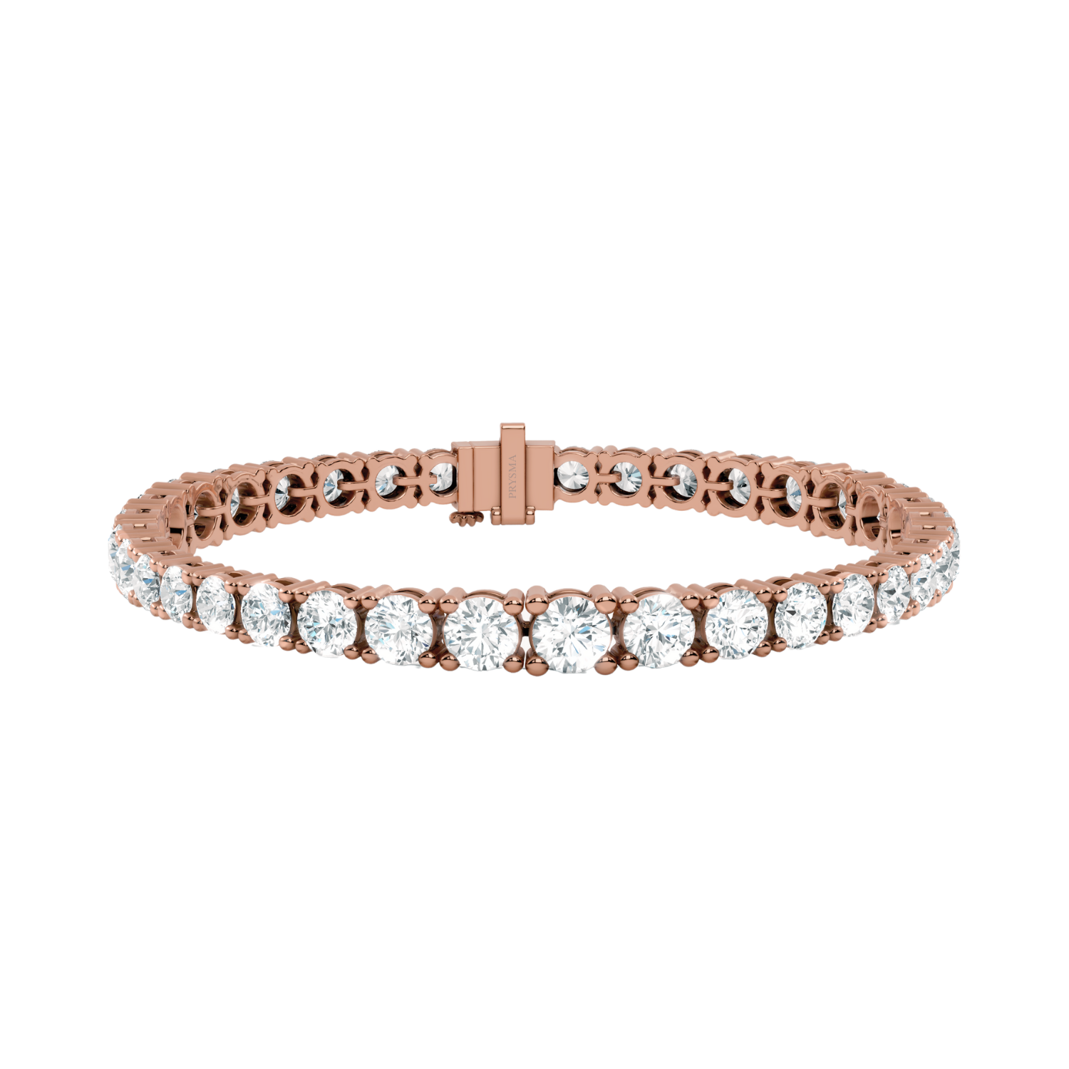 Classic Round-Cut Diamond Tennis Bracelet