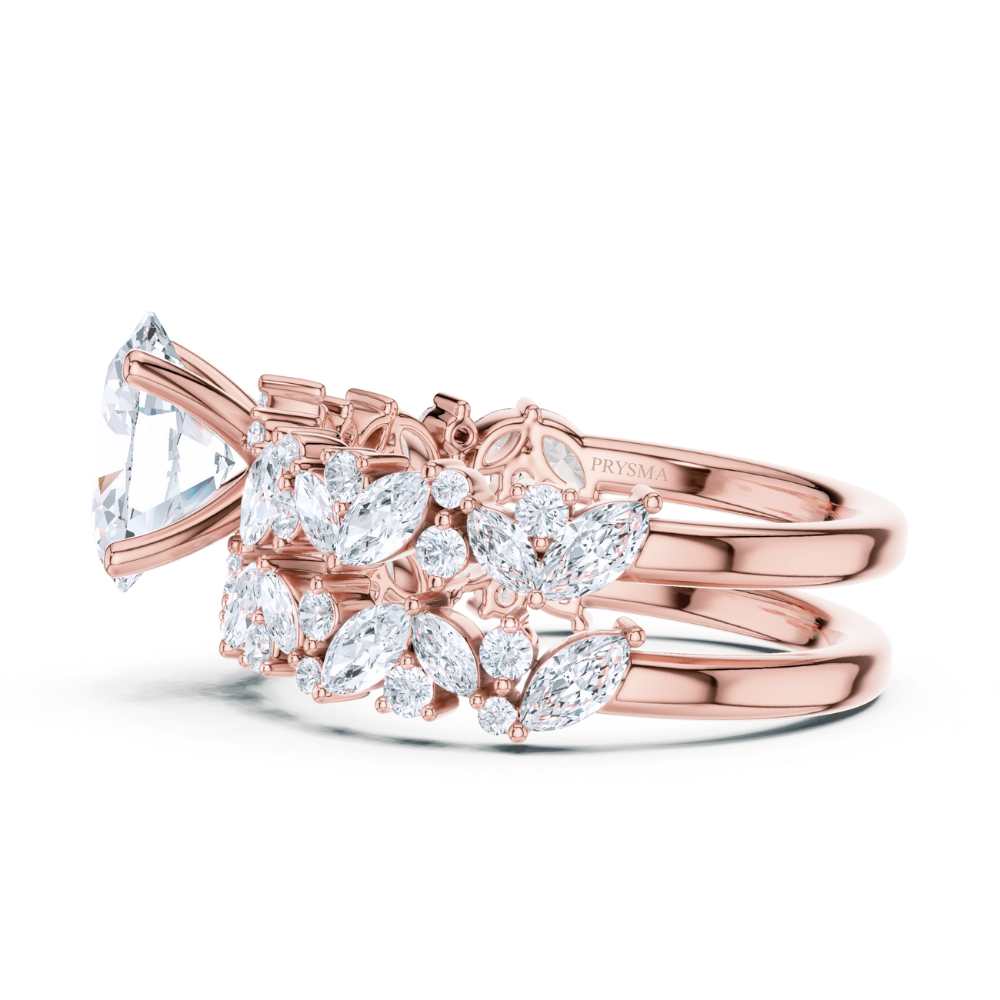 Radiance Bloom Oval Diamond Ring